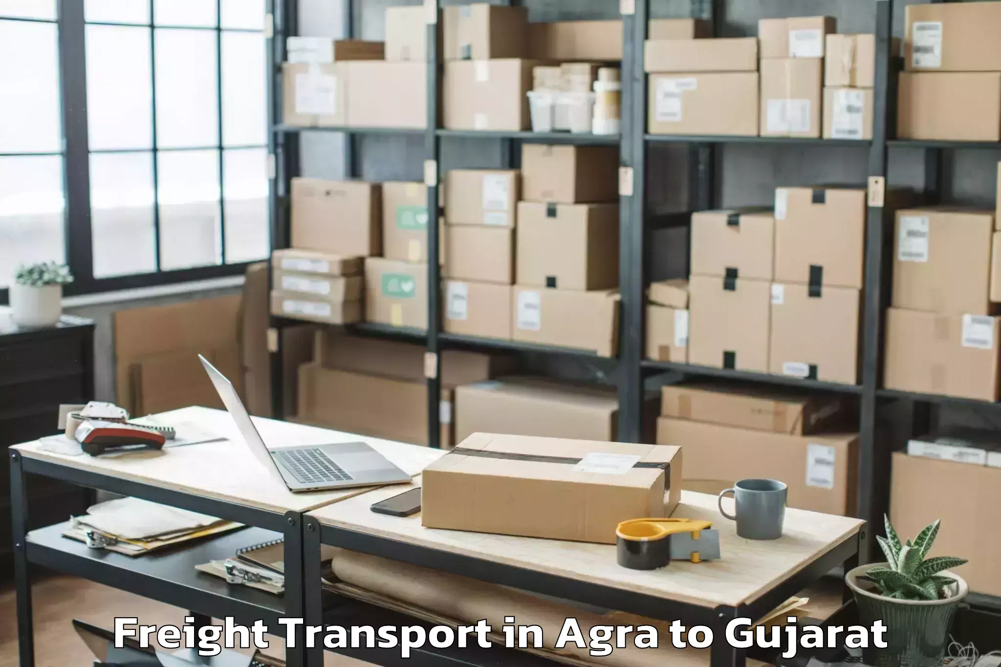 Book Agra to Virpur Freight Transport